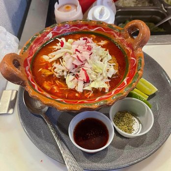 Casa villa signature dishes ChilaquilesPozole RojoQuesa-Birria Tacos